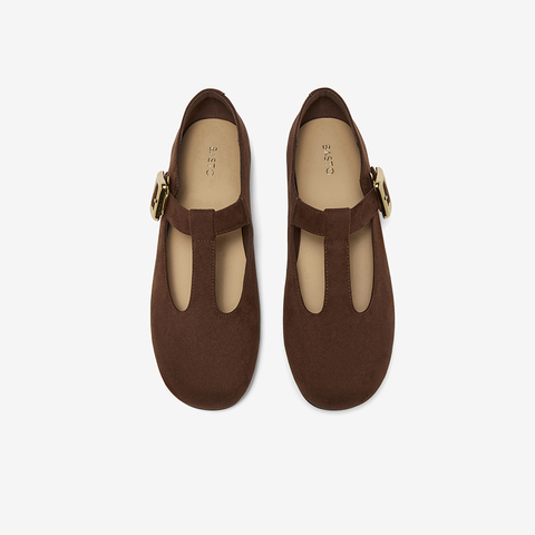 百思图2025秋季新款玛丽珍鞋时尚简约复古浅口女单鞋F2092CQ5