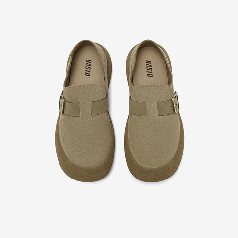 百思图2025秋季新款商场同款勃肯鞋时尚复古男休闲鞋FFT04CM5