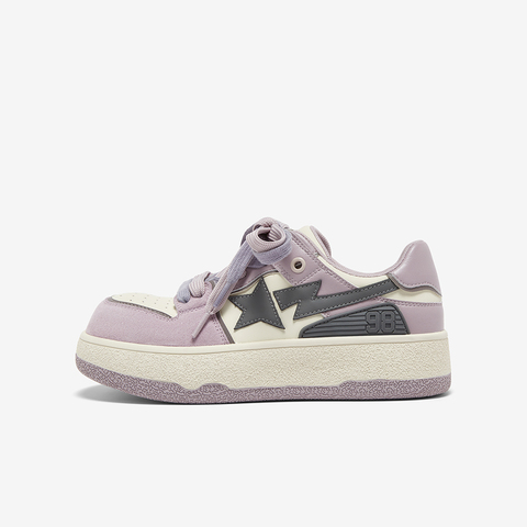 百思图2025秋季新款板鞋时尚潮流街头运动厚底女休闲鞋X1186CM5