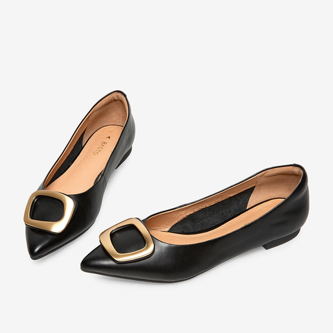 百思图2025春季新款商场同款简约休闲女单鞋RGR36AQ5