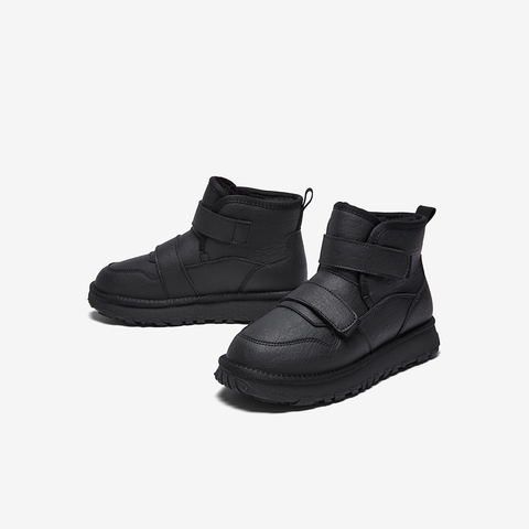 百思图2025冬季新款雪地靴时尚简约户外休闲男低靴25009DD5