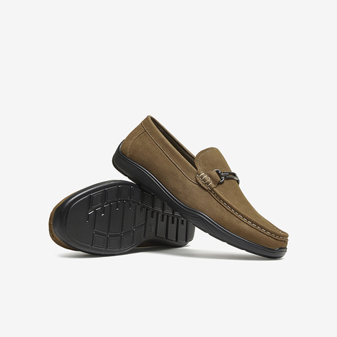 百思图2025秋季新款乐福鞋时尚商务通勤男休闲皮鞋51718CM5