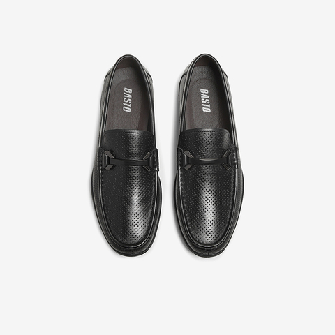 百思图2025秋季新款乐福鞋时尚商务通勤男休闲皮鞋51709CM5