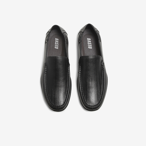 百思图2025秋季新款乐福鞋时尚简约商务通勤男休闲皮鞋51706CM5