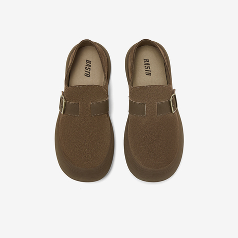 百思图2025秋季新款商场同款勃肯鞋时尚复古男休闲鞋FFT04CM5