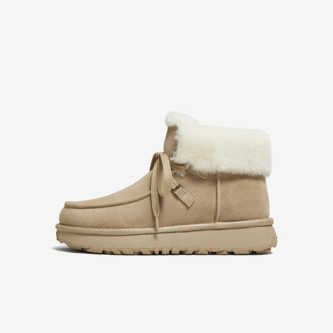 百思图2025冬季新款雪地靴时尚简约户外休闲保暖男短靴25005DD5