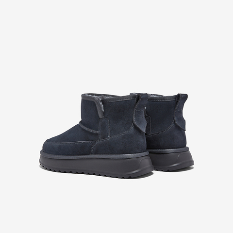 百思图2025冬季新款雪地靴简约户外休闲运动男短靴25003DD5