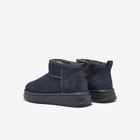 百思图2025冬季新款雪地靴时尚简约户外休闲男短靴25002DD5