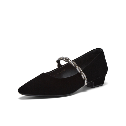 百思图2026春季新款商场同款玛丽珍鞋简约复古法式女单鞋W0128AQ6