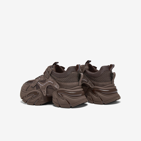 百思图2026春季新款老爹鞋时尚潮流运动厚底增高女休闲鞋G8897AM6