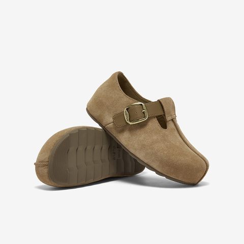 百思图2026春季新款商场同款勃肯鞋时尚复古休闲女单鞋B9539AM6