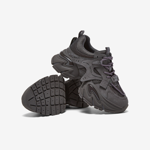 百思图2026春季新款老爹鞋时尚潮流运动厚底增高女休闲鞋G8897AM6