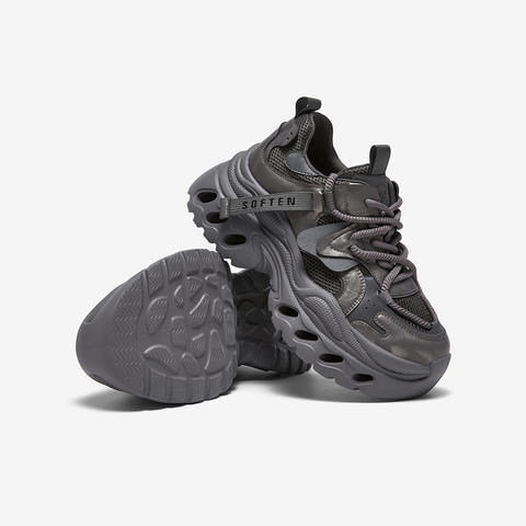 百思图2026春季新款商场同款老爹鞋时尚厚底增高女休闲鞋B9061AM6