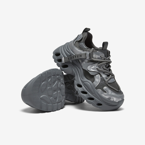 百思图2026春季新款商场同款老爹鞋时尚厚底增高女休闲鞋B9061AM6