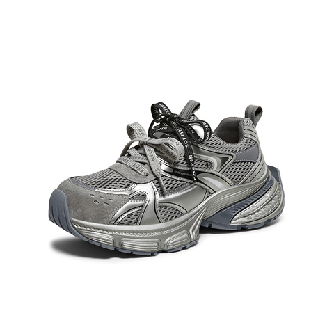 百思图2025春季新款老爹鞋时尚潮流户外女运动休闲鞋B7062AM6