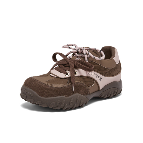 百思图2026春季新款商场同款德训鞋复古运动女休闲鞋A3601AM6