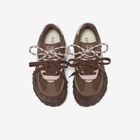 百思图2026春季新款商场同款德训鞋复古运动女休闲鞋A3601AM6