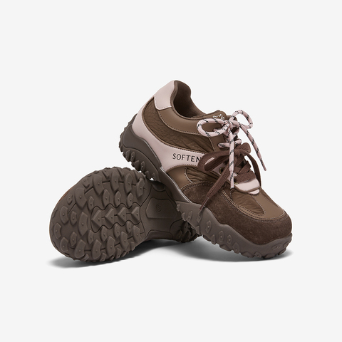 百思图2026春季新款商场同款德训鞋复古运动女休闲鞋A3601AM6