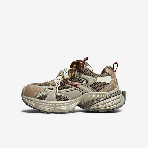 百思图2025春季新款老爹鞋时尚潮流户外女运动休闲鞋B7062AM6