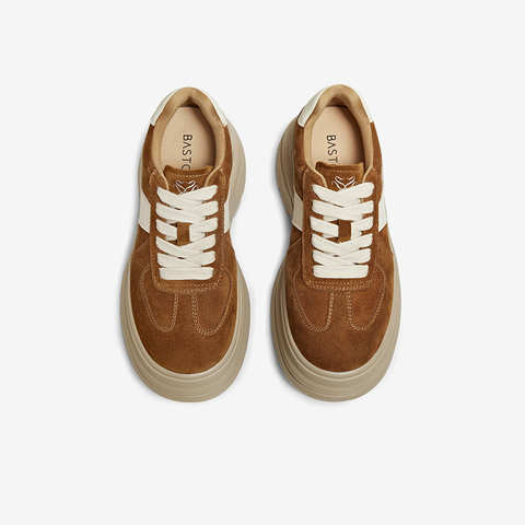 百思图2025春季新款商场同款德训鞋时尚厚底增高女休闲鞋CV259AM6