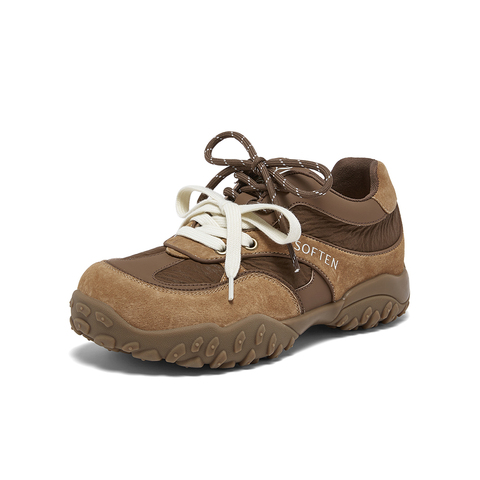 百思图2026春季新款商场同款德训鞋复古运动女休闲鞋A3601AM6