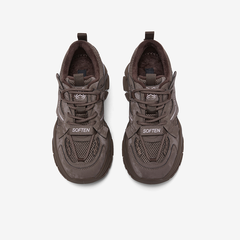 百思图2026春季新款老爹鞋时尚潮流运动厚底增高女休闲鞋G8897AM6