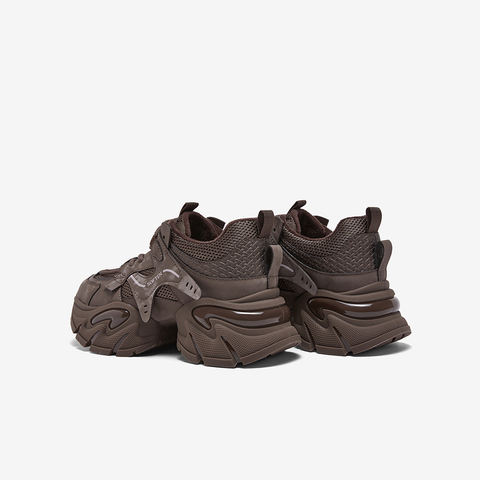 百思图2026春季新款老爹鞋时尚潮流运动厚底增高女休闲鞋G8897AM6