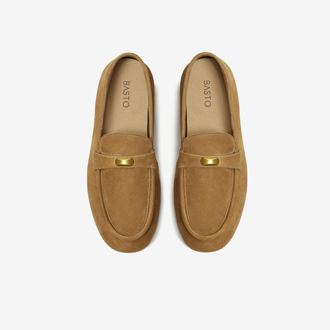 百思图2026春季新款商场同款乐福鞋时尚复古潮流女单鞋L2682AA6