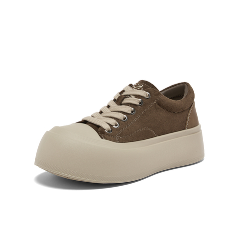 百思图2026春季新款商场同款板鞋时尚街头休闲运动女鞋3801AM6