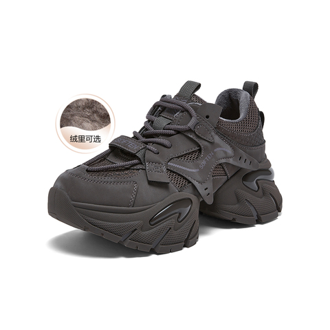 百思图2026春季新款老爹鞋时尚潮流运动厚底增高女休闲鞋G8897AM6