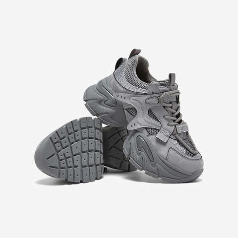 百思图2026春季新款老爹鞋时尚潮流运动厚底增高女休闲鞋G8897AM6