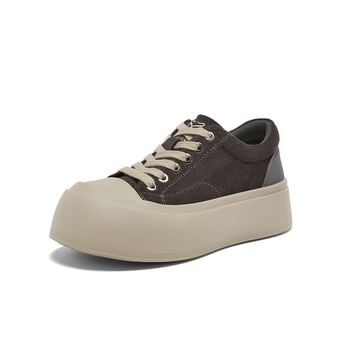 百思图2026春季新款商场同款板鞋时尚街头休闲运动女鞋3801AM6