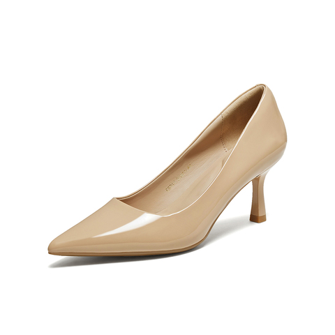 百思图2026春季新款商场同款浅口单鞋潮流细高跟尖头女鞋CU711AQ6