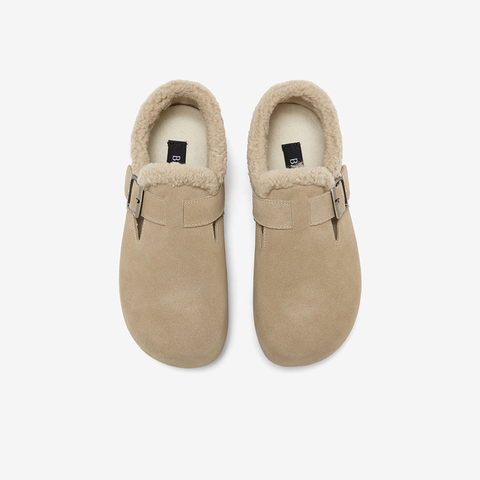 百思图2026春季新款勃肯鞋时尚复古休闲女女单鞋D3787AM6