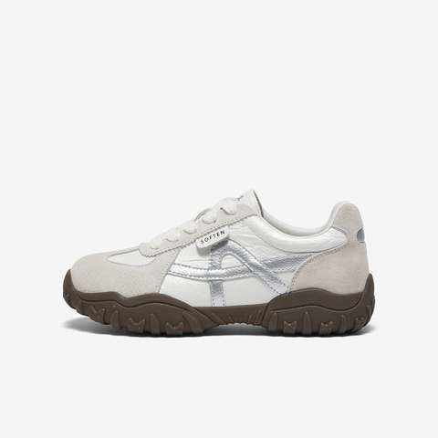 百思图2026春季新款德训鞋时尚复古运动女休闲鞋D3772AM6