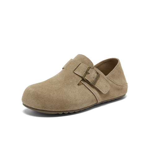 百思图2026春季新款勃肯鞋时尚复古户外休闲女单鞋W5106AM6