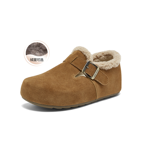 百思图2026春季新款勃肯鞋时尚复古休闲女女单鞋D3787AM6