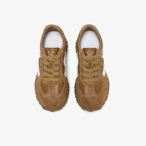 百思图2026春季新款德训鞋时尚复古运动女休闲鞋D3772AM6