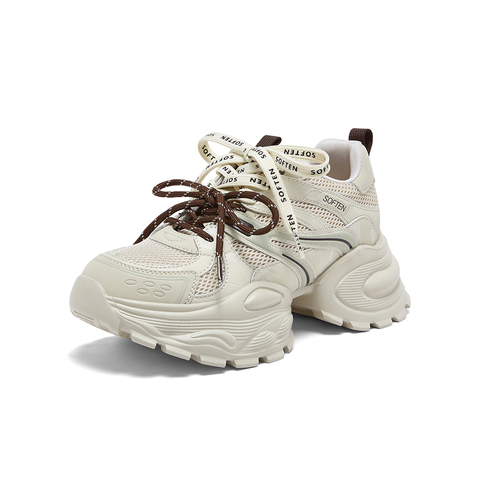 百思图2026春季新款商场同款老爹鞋时髦增高女运动休闲鞋G0885AM6