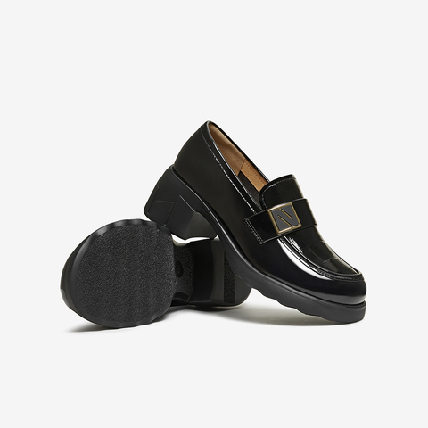 百思图2026春季新款商场同款乐福鞋时尚学院风乐福鞋O9608AA6