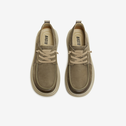 百思图2026春季新款商场同款商务通勤男休闲皮鞋WDV01AM6