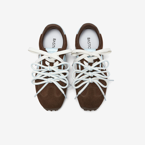 百思图2026春季新款德训鞋时尚复古街头运动女休闲鞋D3798AM6