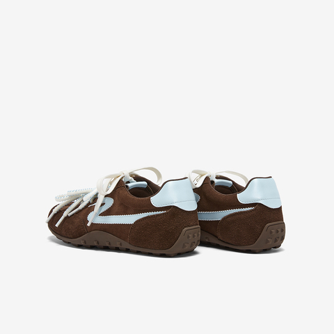 百思图2026春季新款德训鞋时尚复古街头运动女休闲鞋D3798AM6