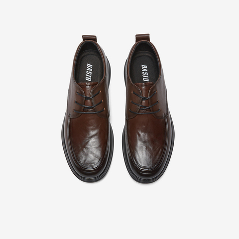 百思图2026春季新款商场同款简约商务通勤男休闲皮鞋67B18AM6