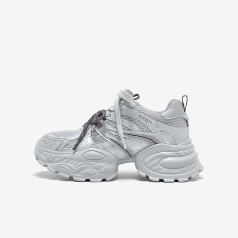 百思图2026春季新款商场同款老爹鞋时髦增高女运动休闲鞋G0885AM6