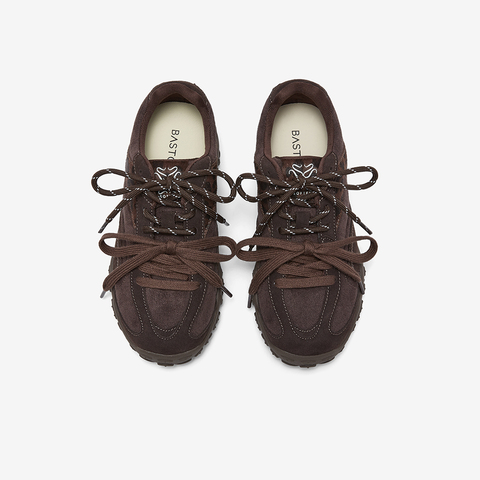 百思图2026春季新款商场同款德训鞋复古女运动女休闲鞋A2089AM6