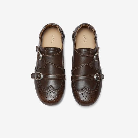 百思图2026春季新款牛津鞋简约复复古学院风女单鞋D3836AM6