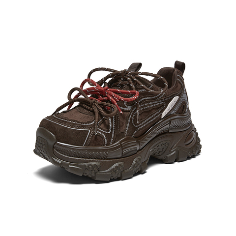 百思图2026春季新款商场同款老爹鞋时尚户外增高女休闲鞋G0931AM6