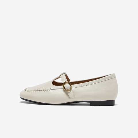 百思图2026春季新款乐福鞋简约时尚通勤方跟女单鞋WW173AA6