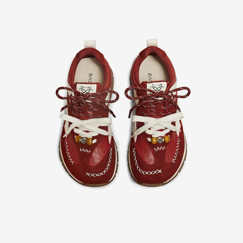 百思图2026春季新款阿甘鞋时髦复古街头运动女休闲鞋A5065AM6